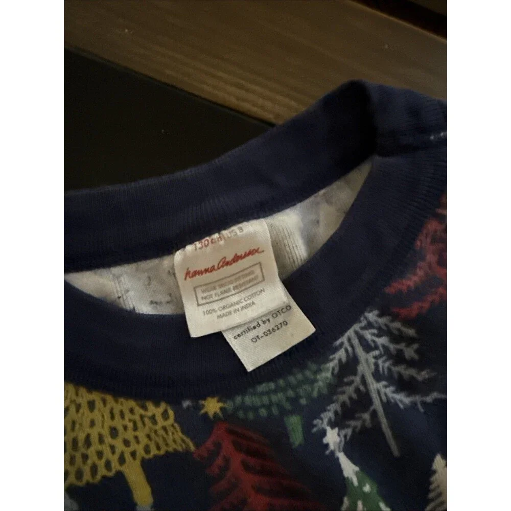 Hanna Andersson Kid’s Size 130cm/US 8 Christmas 🎄 Pajama Top & Bottom Set
